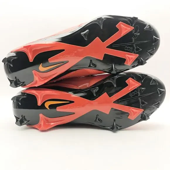 Nike Mens 10.5 Alpha Menace 4 Pro NRG Molded Football Cleats Orange Black NWOB - Picture 10 of 11